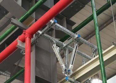 大洼该抗震支架的整体式支吊架结构协调性好